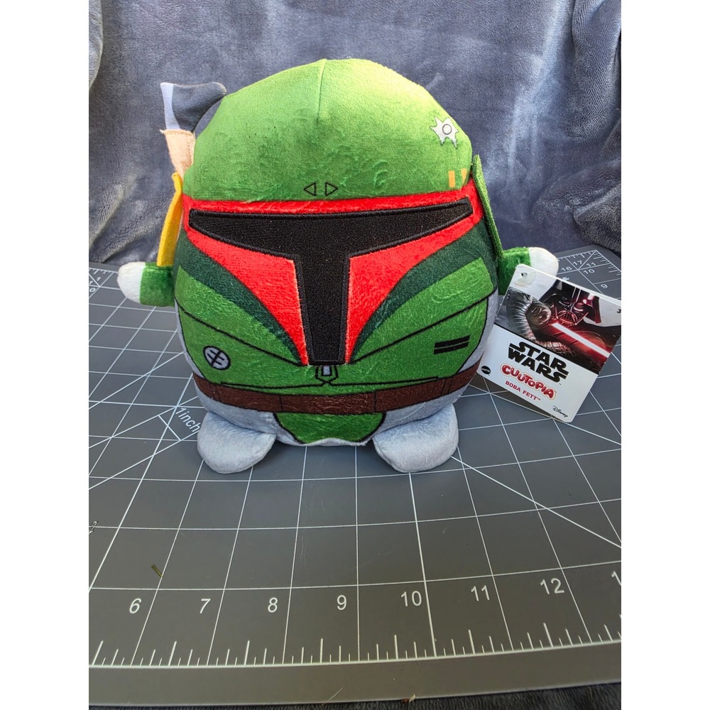 Mattel Star Wars Cuutopia Boba Fett Plush 7 Inch Stylized Soft Toy HFT54 NWT